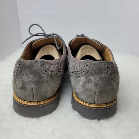 Cole Haan Great Jones Wingtip Oxford Dark Gull Grey C12153 Shoes Size 13 - Picture 4 of 11